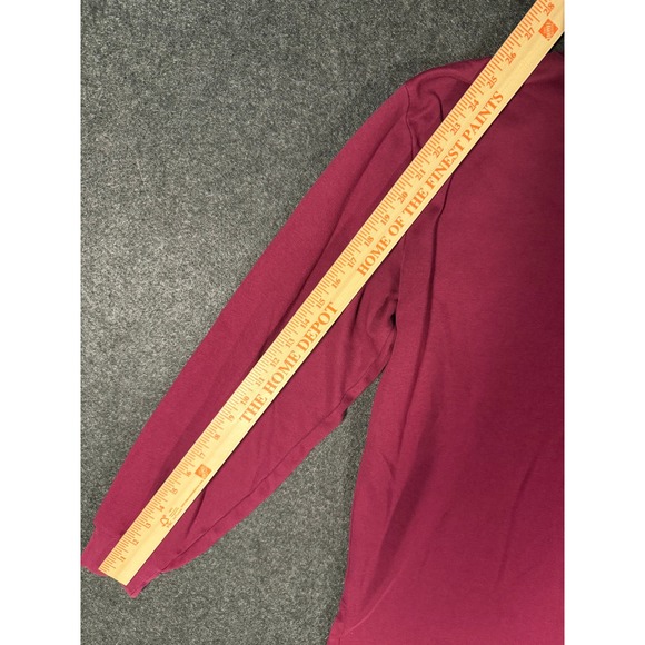 Polo Ralph Lauren Long Sleeve Polo Shirt Burgundy Mens Size M - Picture 4 of 8